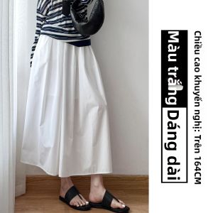 YIFANSHI | Chân Váy A-Line Dài Trung Bình Cao Waisted Giúp Giam Mỡ