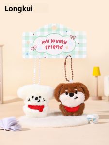LONGKUI | Cute Plush Dog Pouch Decor 1 Pair