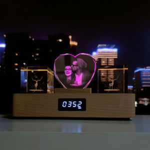 Customized Crystal Photo Bridegroom Gift Bluetooth Speaker Luxury Wedding Anniversary Creative Festival Celebration Supplies