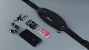 MATEYOYO Sports Running Belts Waist Bags Outdoor Waterproof Night Full Reflective Bag Zipper Waist Packs Fitness Chest Bags Running Pouch Adjustable Buckle with Headphone Plug for Running Jogging