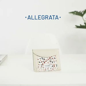 Wallts Allegrata Moonrise - Dompet Kanvas Tipis Koin Anti Air Wanita