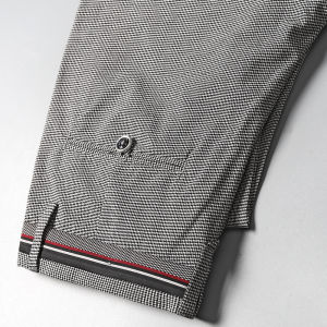 Withdraw from Cupboard OEM Goods! Cattle Goods Leak-Picking Export Mens Clothing Factory Leftover Stock Cut Label Young and Middle-Aged Houndstooth Casual Long Pants