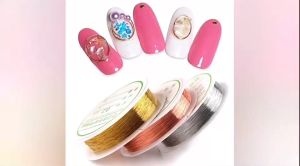ลวดตกแต่งเล็บ DIY ลวดแต่งเล็บดัดได้ มีให้เลือก 3สี พร้อมส่ง!