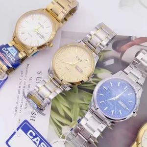 CA นาฬิกาคาสิโอ ผู้ชาย กันน้ำได้ รุ่น MTP-1131G สายนาฬิกา สแตนเลส หน้าปัด 28 มม แถมกล่องแบรนด์ฟรี