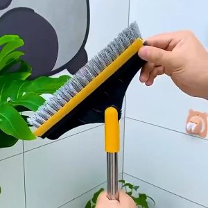 Sikat Lantai Bisa Diputar 120 Derajat Sikat Kamar Mandi Sikat Gagang Panjang Sikat Sudut 2in1