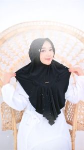 INDANA DAFFI HIJAB || JILBAB LEBARAN || JILBAB LANGSUNGAN IBU IBU || JILBAB TALI PET ANTI TEMBEM || HIJAB TALI BELAKANG KEKINIAN || KERUDUNG TALI BELAKANG DAFFI
