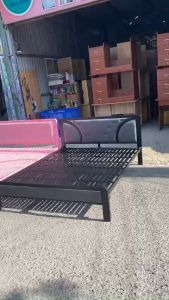 Giường ngủ sắt hộp cao cấp đơn giản- Giường sắt hiện đại 1m 1m2 1m4 1m6 1m8x2m