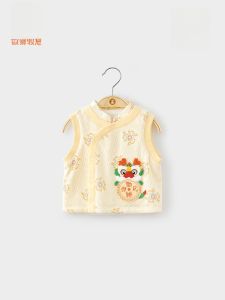 Pure Cotton Vest for Babies Outdoors in Snake Year Chinese New Year Baby Clothes Infant Jacket Autumn Winter Baby Sweater