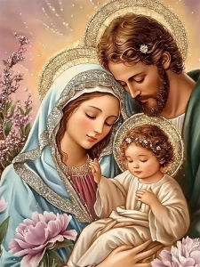 500/1000/1200/2000PCS Jigsaw Puzzle Holy Mother Mary And Baby Jesus Christian Art For Adults Perfect For Quiet Evening Activity