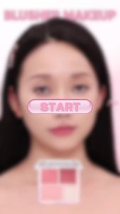 JUDYDOLL 橘朵 Blush & Highlight 3D Palette Four-Partition Matte Shadow Long-lasting