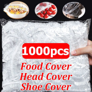 1000pcs Reusable Elastic Food Covers / Disposable and Fresh-Keeping Wraps for Kitchen Essentials / Household Transparent Fruit Fresh-keeping Bowl Cover