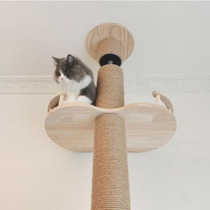 Handmade Large Size Double-sided Cat Climbing Frame IDY Wooden Materials Pet Toys Popular Internet Cat Tree Hideout for Cats