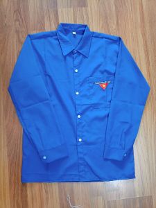 Áo đoàn sơ mi dài tay vải Kate silk đẹp dáng suông nam nữ