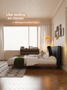 Luxurious Retro Wooden Bed