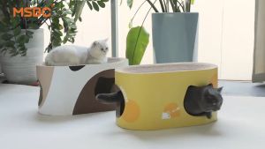 Cat oval Scratch board / playhouse - XL Size [local stocks]