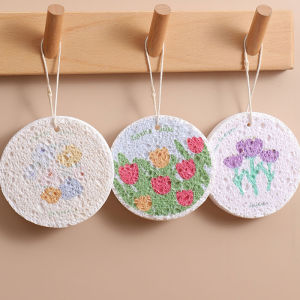 YESPERY 1/3PCS Wood Pulp Magic Sponge Dishwashing Sponge Kitchen Cleaning Brush Bath Sponge Scrub