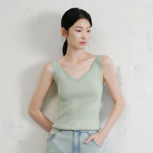 Yigue | Fitted Knit Sleeveless Vest Top