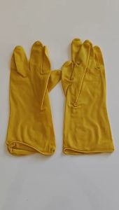 Sarung Tangan Karet Kuning Latex Tebal Serbaguna RUSH Ukuran XL Kualitas TERBAIK dan TERMURAH