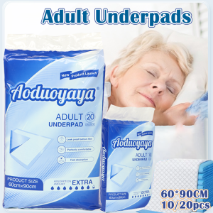 10/20Pcs Adult Diaper Disposable Adult Care Pads Thickening Absorbent Nursing Urine Pad for Adult Elderly Pregnant Women