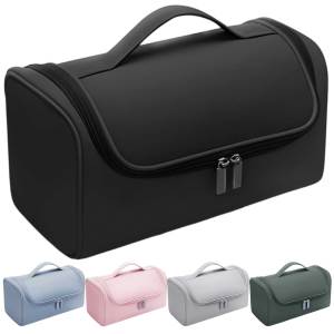 MOJOYCE Multi-Pocket Travel Organizer Bag with Zipper Closure for Luggage and Travel Essentials in Bright Colors