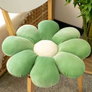QIAOSHANG | Decorative Cartoon Stripe Fleece Flower Cushion