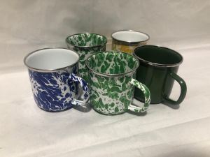 COD CANGKIR KOPI MINI ENAMEL /MOTIF BLIRIK /MUG JADUL 7cm