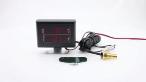 RYSJM | Đồng Hồ Đo Nhiệt Độ Nước Kỹ Thuật Số Đa Năng 12V/24V Kèm Đầu Cảm Biến Cho Ô Tô Xe Tải - Dụng Cụ Giám Sát Xe 3 Trong 1