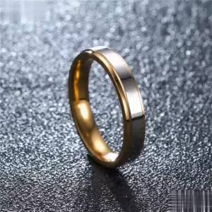 4mm/6mm Width Stainless Steel Wedding Band Minimalist Simple Design Couple Jewelry Memorial Day Gift for Men and Women