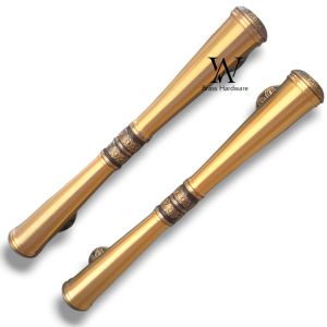 Handle Pintu Rumah Kuningan Antik Motif Godo Polos Ukir 60 cm 2 Pcs