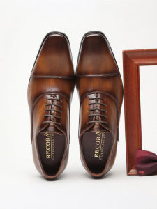 Japanese & British Style Formal Oxford Shoes for Business and Wedding