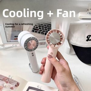 Portable Handheld Semiconductor Cooling Fan Quiet Desktop Dormitory Birthday Gift for Boys And Girls USB Charging Plastic Fan