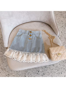 Chân Váy Jeans Voan Mùa Hè cho Bé Gái Lớn