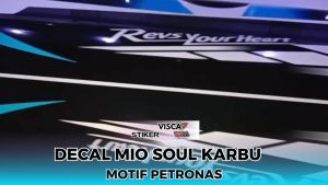 Decal Mio Soul Karbu Full Body Stiker Mio Soul Karbu Full Body Dekal Mio Soul Karbu Petronas