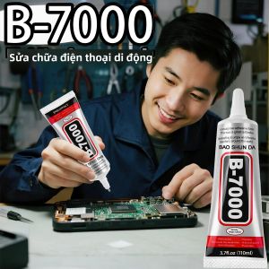 Keo Dán Màn Hình Điện Thoại Di Động Chống Thấm Nước Cường Độ Cao B7000 Chất Kết Dính Đa Năng Cho Kính Gỗ Giấy Da Gốm Sứ 15/25/50/110ml