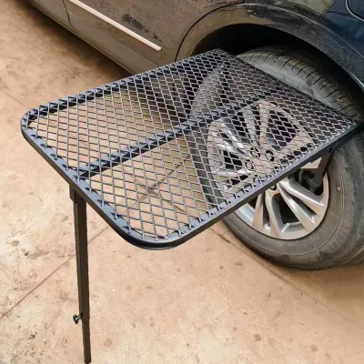 Outdoor Camping Table Portable Folding Car Tire Table Leisure Furniture Iron Material Foldable Camping Table for Travel And Picnic