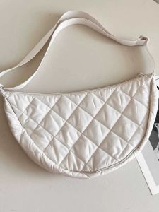 Túi Đeo Chéo Hình Bánh Bao Dung Tích Lớn Túi Vải Thường Ngày Cho Học Sinh Túi Đeo Vai Đơn Bằng Vải Cotton Có Khóa Kéo