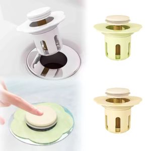 Flower Shape Drain Plug Universal Silicone Pop-Up Bounce Core Basin Drain Filter Hair Catcher Shower Sink Strainer Bath Stopper Bathroom Kitchen Tool