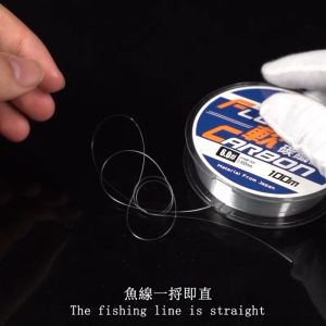 Pancing Senar Fluorcarbon Jepang Transparan 100m Bahan Komposit Garis Serat Karbon Nilon Pancing Super Kuat
