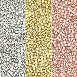 200pcs 4mm Cylinder Round Spacer CCB Gold Silver Plated Loose Beads For Jewelry Making Accessories DIY Necklace Bracelets
