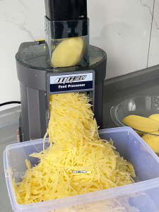 3-in-1 Commercial Vegetable Cutter Electric for Dicing Slicing Shredding Fruits Potato Radish