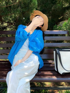 CHOEFULYN | Summer Loose Sun Protection Shirt with Drawstring