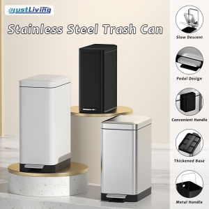 Justliving 1 Thùng Phân Loại chân gia dụng 10/15/18L Hộp Đựng Rác Lớn Hộp phân loại rác nhựa giỏ đựng giấy rác nhà bếp hộp Thùng rác Sandwich