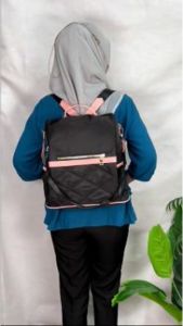 Peonia PNA CARLA Water Resistant Ransel Tas Wanita Punggung Design Anti Maling Kantor Kerja Sekolah Kuliah Outdoor Trendy Fashion Style Travel Casual Backpack Anak Remaja Perempuan Selempang Cewek Bag