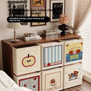 YINSHANG | Dopamine Style Apple Color Grid Drawer Type Toy Storage