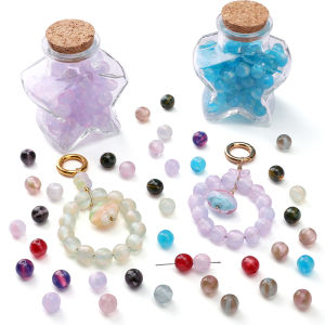 ลูกปัดเรซินดรีมลูกปัดลูกประคำ10ชิ้นสำหรับเครื่องประดับ DIY สร้อยข้อมือสร้อยคออัญมณีแฮนด์เมด