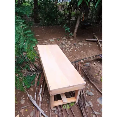 Meja Lesehan Bahan Kayu Multifungsi Ukuran 80x40x30