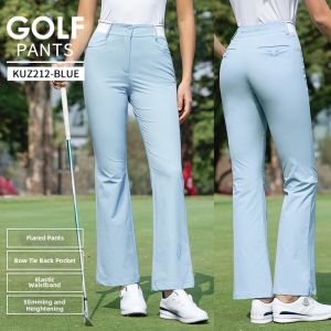PGM GOLF | Flared White Ladies Golf Trousers