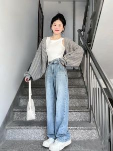 Lightweight Summer Knitted Open Cardigan Womens Loose Style Sun Protection Shawl Top Hollow out Batwing Sleeve V-Neck Short Coat