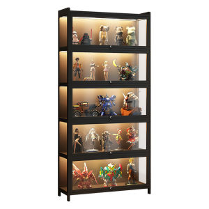 ZHUSHANXIA | Illuminated Lockable Multifunction Acrylic Display Cabinet
