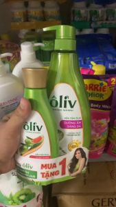 (Kèm hàng tặng) Dầu Gội Ôliu Oliv 650ml Tặng Kèm Sữa Tắm 250ml